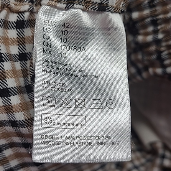 H&M Size 10 Gingham High Waisted Shorts - Picture 5 of 6